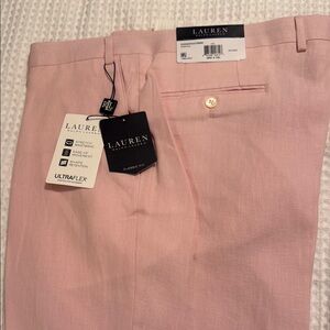 Men's Pink Linen Pants. Ralph Lauren